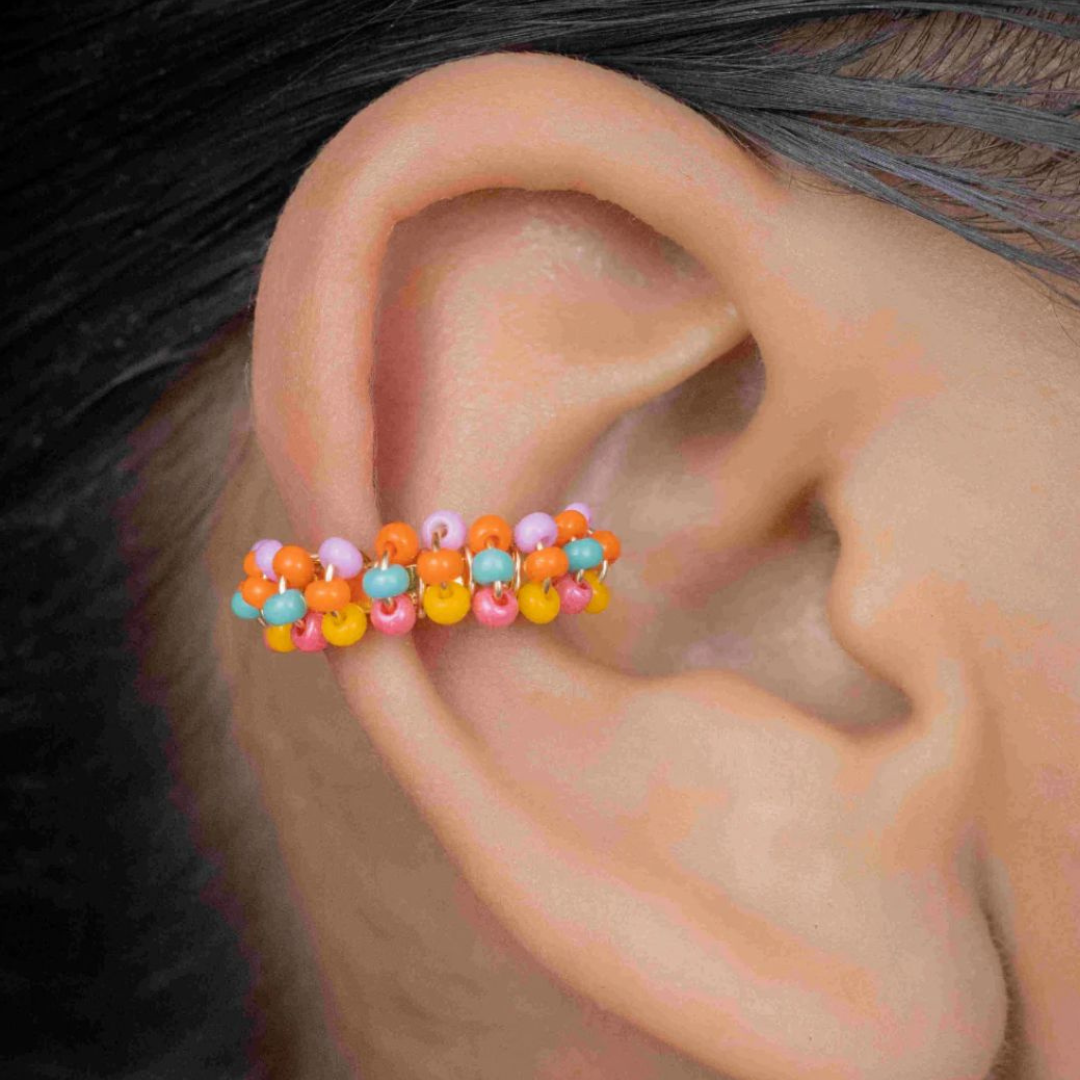 Handmade Earcuff beaded