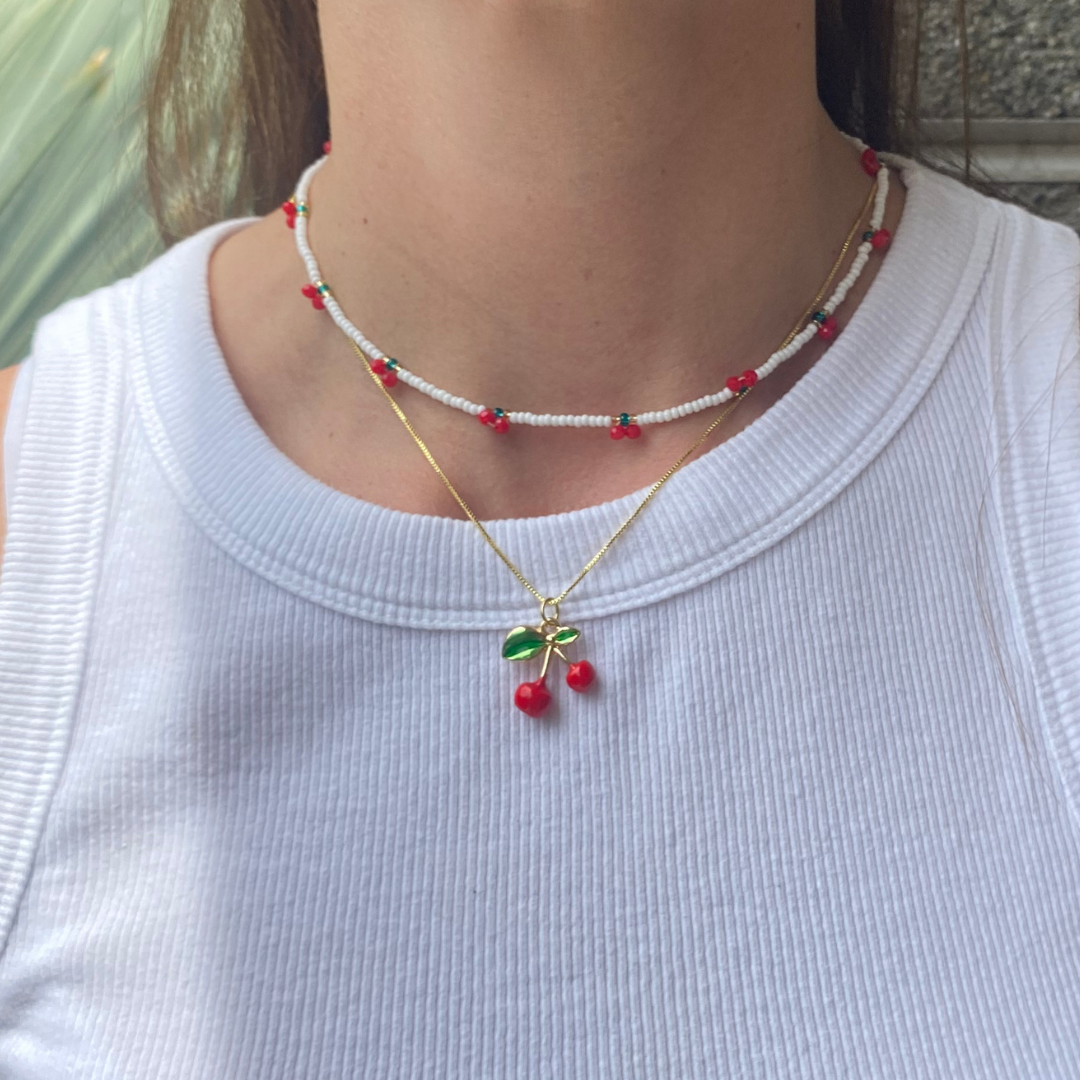 Cherry Duo Necklace