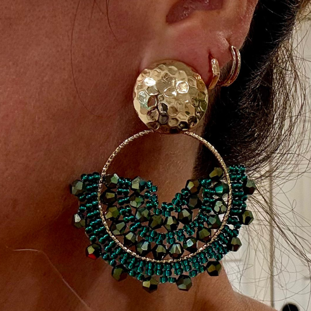 handmade sunflower earrings