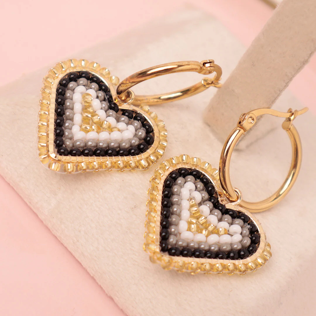 Hanging Heart Hoops