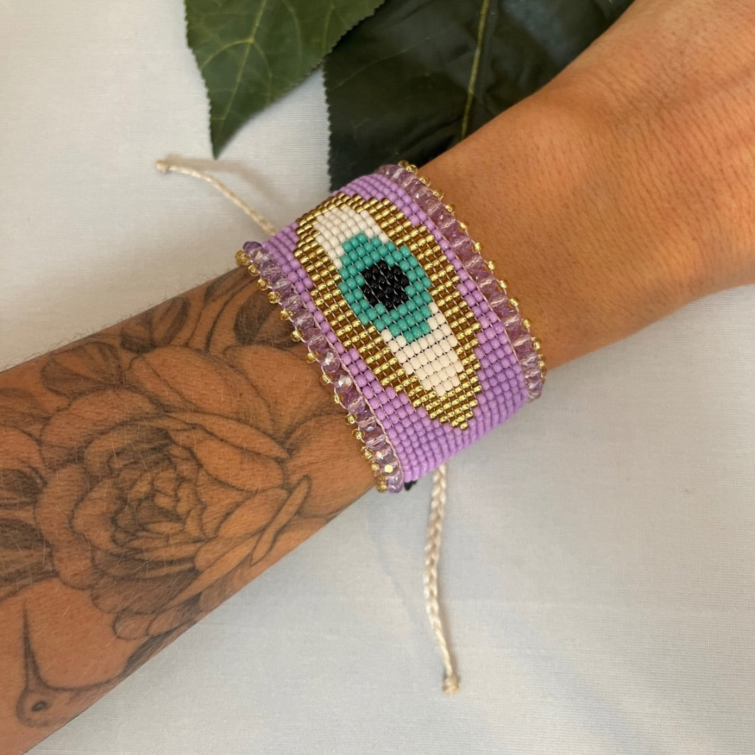Handmade Beads Large Evil's Eye Bracelet