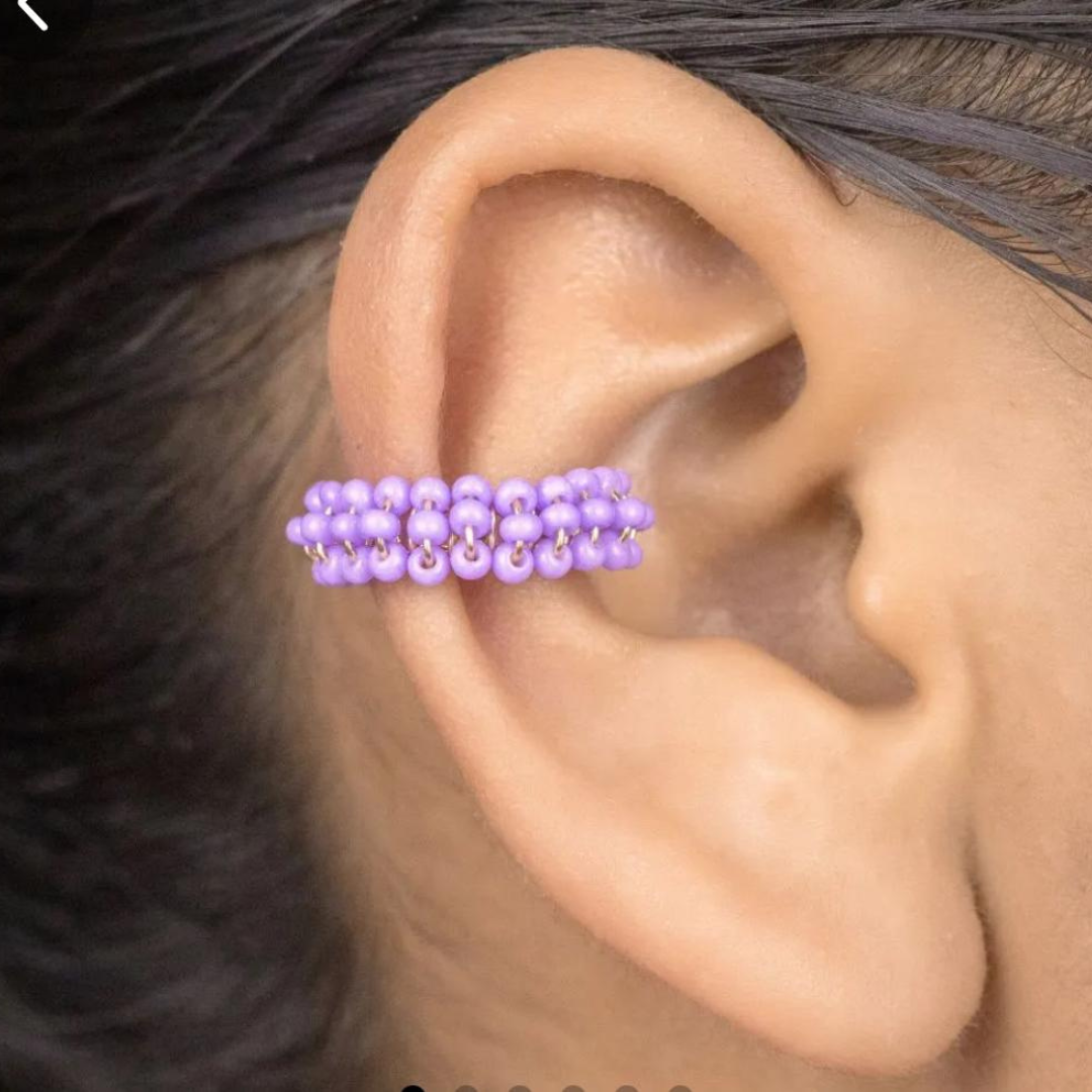 Handmade Earcuff beaded