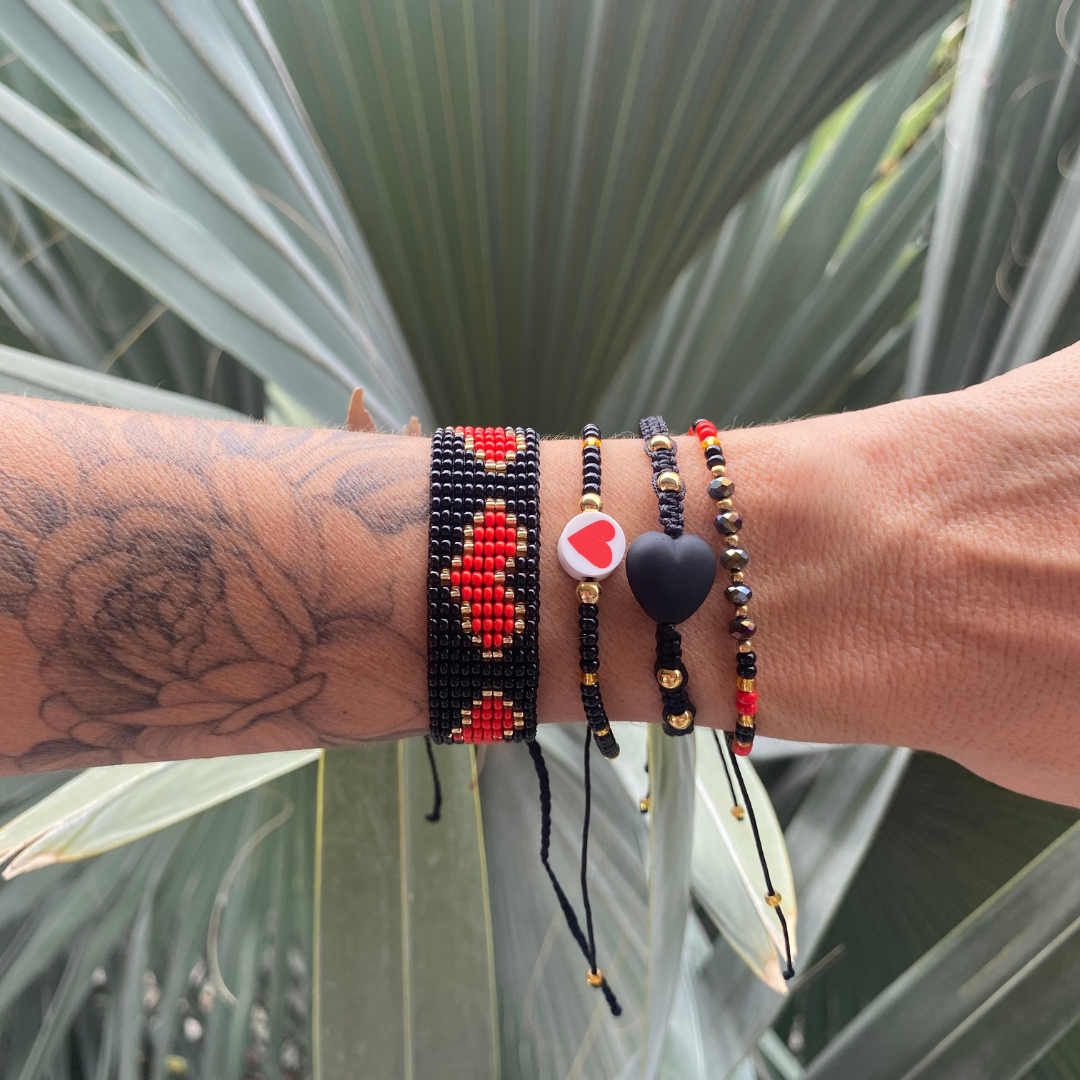 Handmade beads thick Bracelet Set
