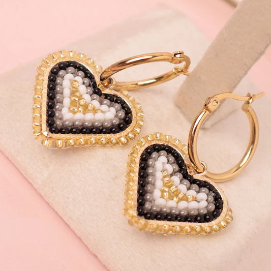 Hanging Heart Hoops