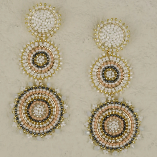 Triple Sun Earrings