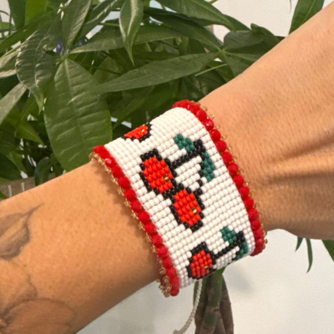 Cherry Pop Beaded Bracelet