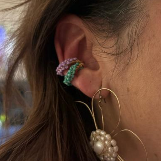 Handmade Earcuff beaded