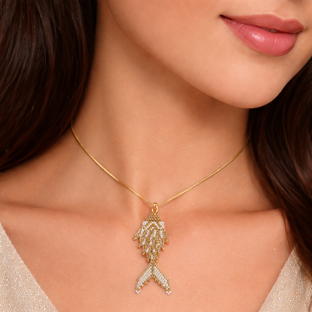 River Spirit Fish Necklace