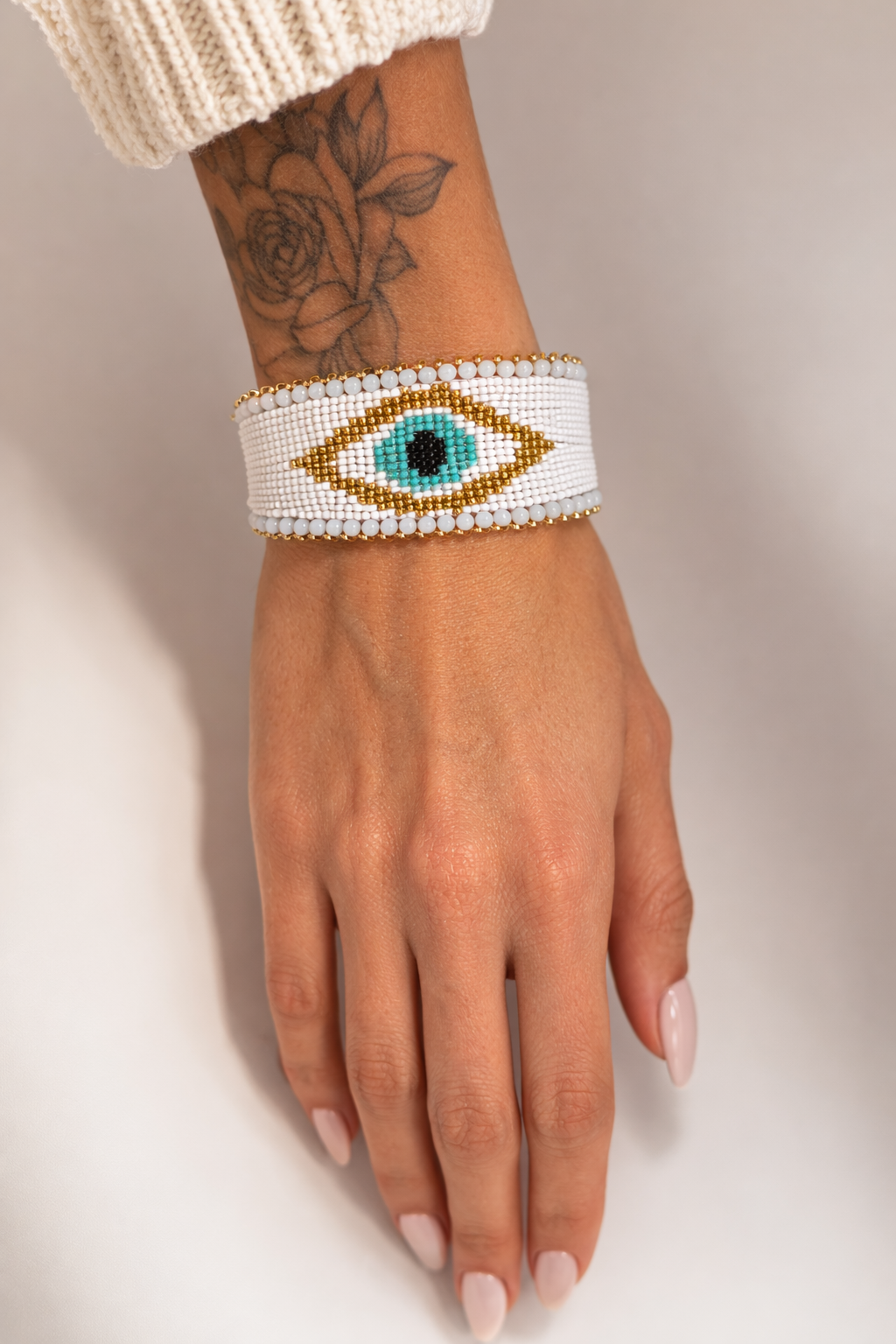 Handmade Beads Large Evil's Eye Bracelet