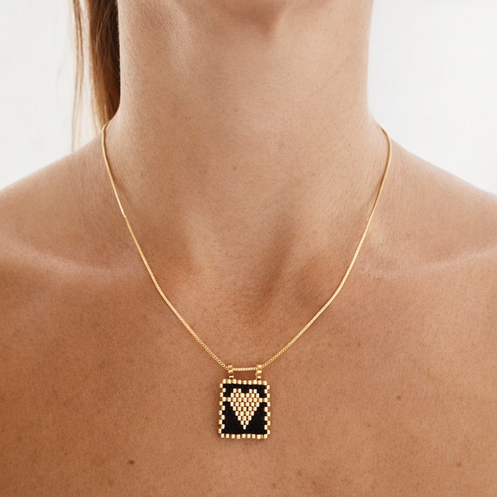 Handmade heart Miyuki Neckleces