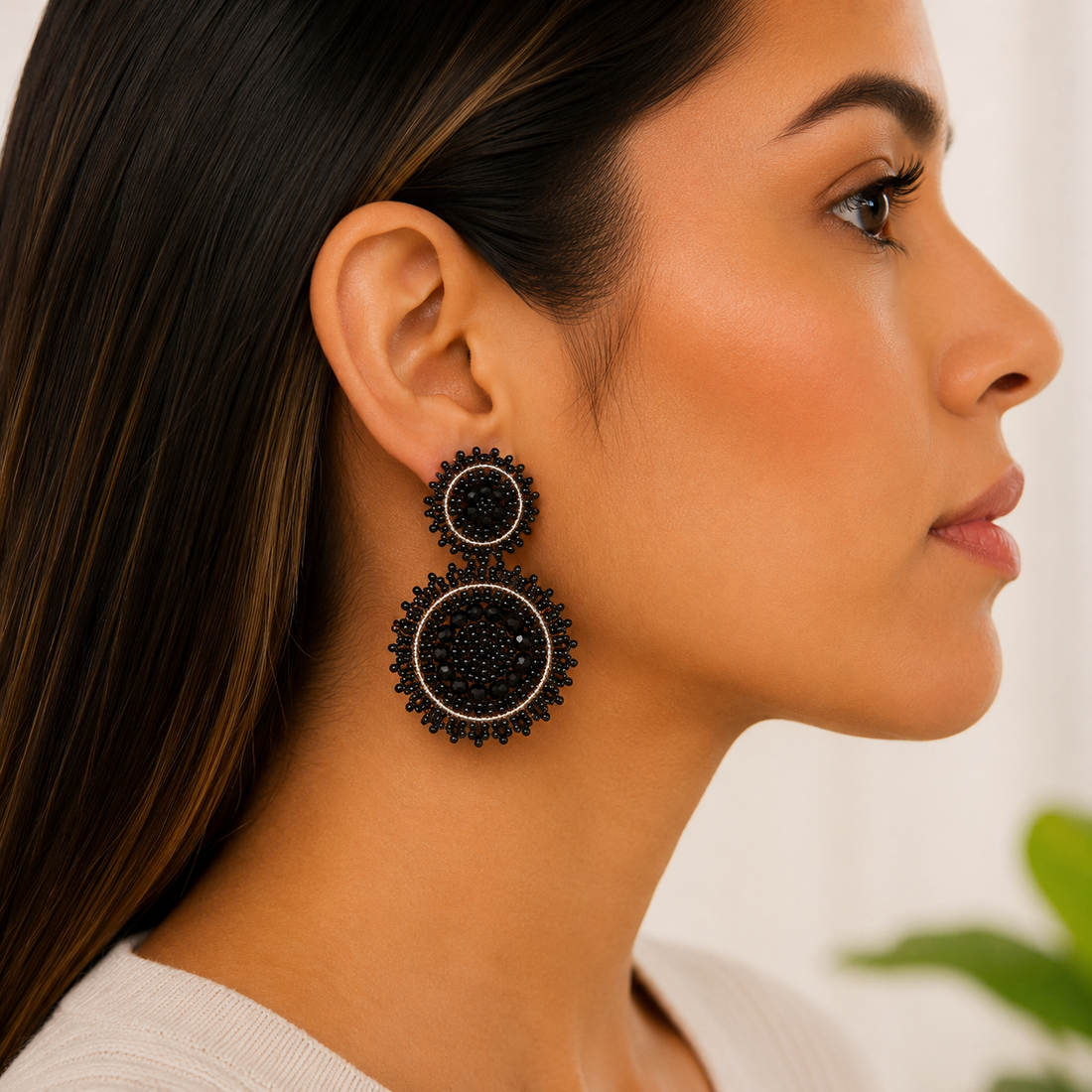 Hand made Beads Sunshine Earrings