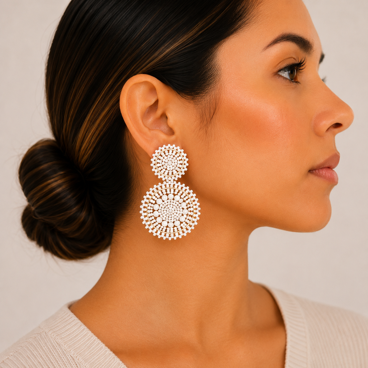 Hand made Beads Sunshine Earrings