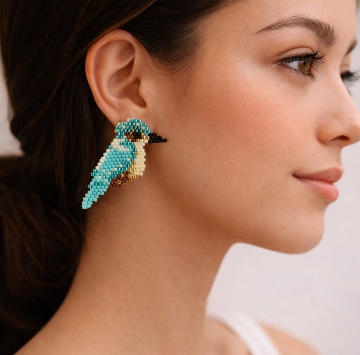 Martín Pescador Beaded Earrings