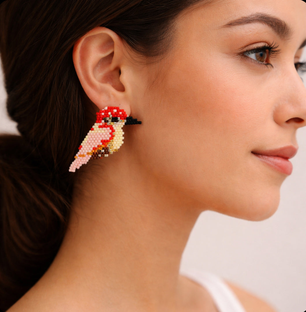 Martín Pescador Beaded Earrings