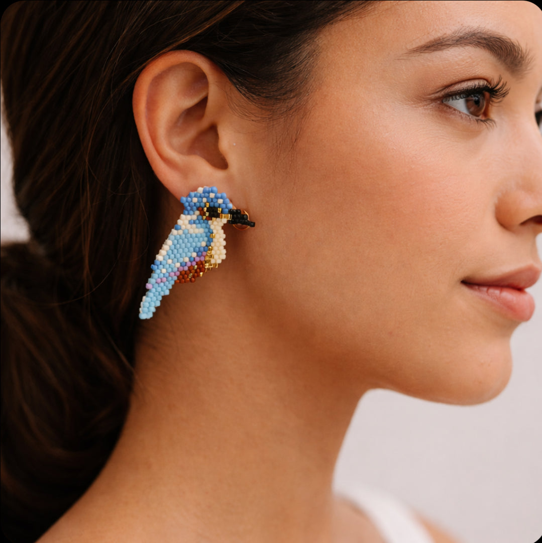 Martín Pescador Beaded Earrings