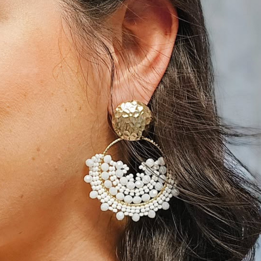 handmade sunflower earrings